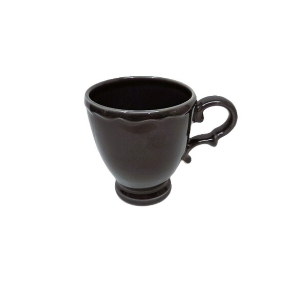 Williams Sonoma Alexia Mug Charcoal Gray Retired Made in Portugal Multiple Avail - Picture 1 of 5